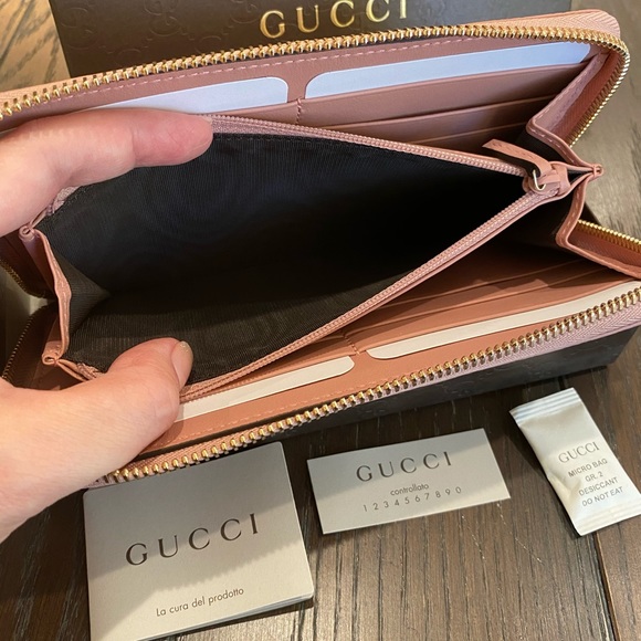 Gucci Microguccissima GG Leather Zipper Wallet - Picture 3 of 8